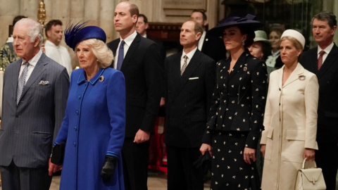 The Royal Family at the Commonwealth Day Service at Westminster Abbey in London