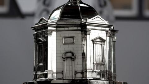 Silver model of Harrogate's Royal Pump Room