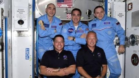 Doug Hurley and Bob Behnken have floated into the International Space Station.
