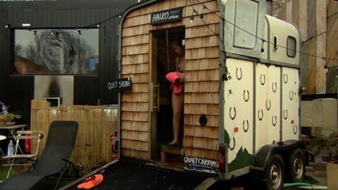 Community saunas are becoming increasingly popular in the capital for people looking to stay healthy this January.