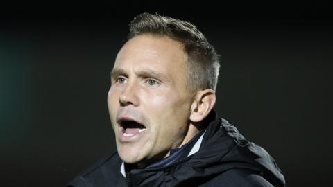 Shrewsbury manager Matt Taylor during his time in charge at Walsall