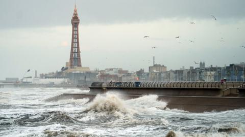 Big waves at Blackpool