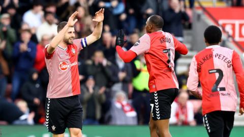 Joe Aribo is congratulated for opening the scoring