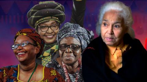 A composite image of African feminists