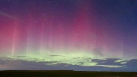 Northern lights in Filey