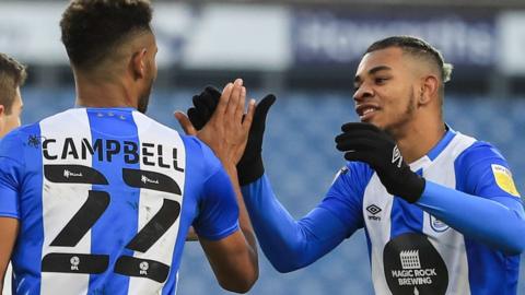 Huddersfield celebrate