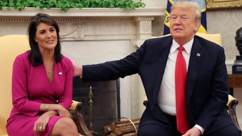 Nikki Haley and Donald Trump