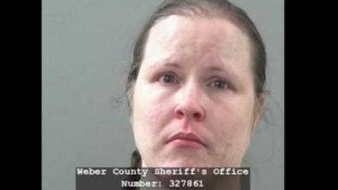 accused woman's mugshot