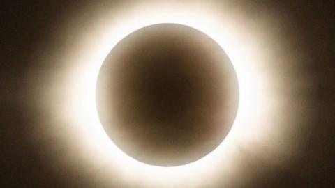 Image shows total eclipse