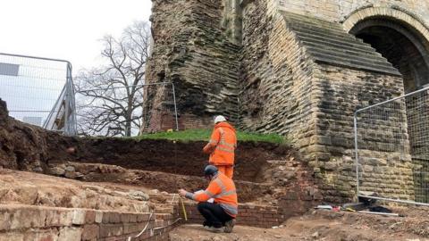 Dig outside gatehouse