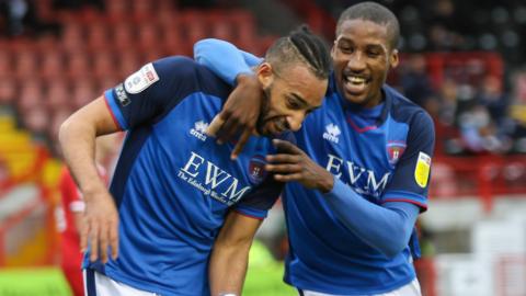 Rhys Bennett scores Carlisle's opening goal