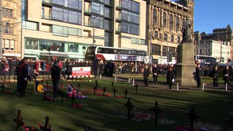 On Sunday a special service will be held at the Stone of Remembrance, outside Edinburgh City Chambers.