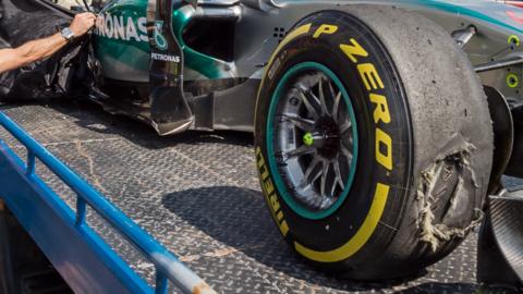 Nico Rosbergs tyre