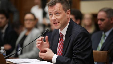 Strzok at a hearing