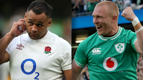 Billy Vunipola and Keith Earls