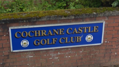 Cochrane Castle Golf Club sign