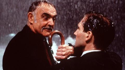 Sean Connery with Ralph Fiennes in The Avengers