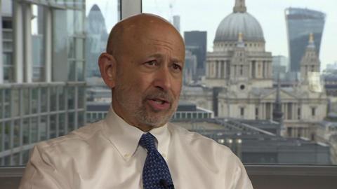 Lloyd Blankfein, chief executive of Goldman Sachs