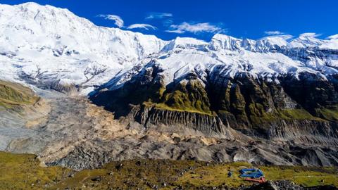 Annapurna base camp in western Nepal