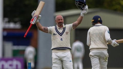 Darren Stevens made the 36th first-class century of his career