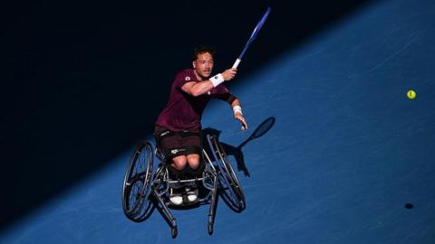 Alfie Hewett of Great Britain in action