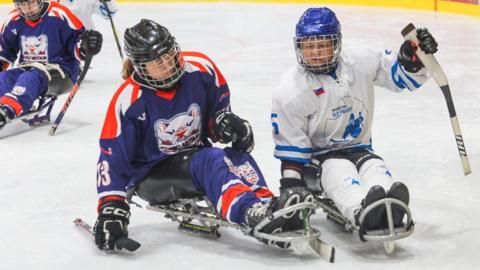 Felicity Gregory in action for Great Britain