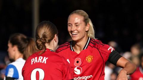 Man Utd celebrate
