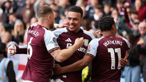 Morgan Rogers celebrates