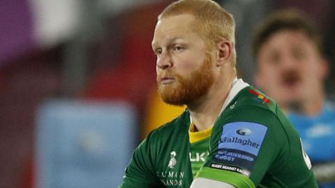 Tom Homer in action for London Irish