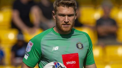 Harrogate Town goalkeeper Mark Oxley