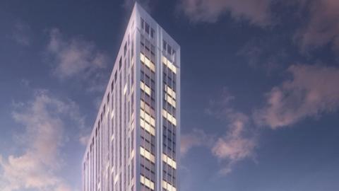 An artist impression of the tallest tower of One Eastside