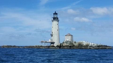 Restoration works at Graves lighthouse in Boston