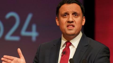 Anas Sarwar addressed the first day of the Scottish Labour conference in Glasgow on Friday afternoon
