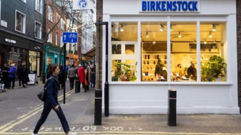 A Birkenstock Holding Plc footwear store in London, UK, on Monday, Dec. 18, 2023.