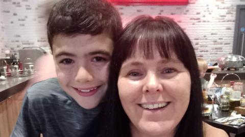 Dianne Dodd and her son