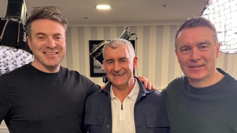 Thomas Niblock, Liam Sheedy and Oisin McConville