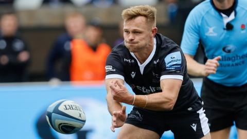 Newcastle Falcons scrum-half Sam Stuart