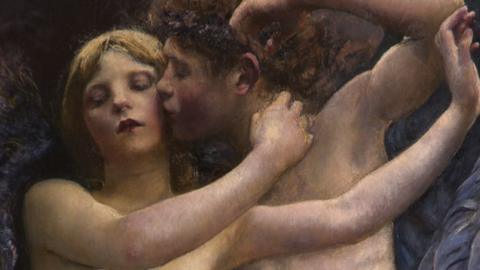 Cupid & Psyche by Annie Swynnerton (1890)