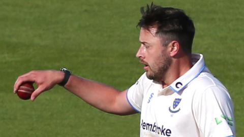 Ollie Robinson playing for Sussex
