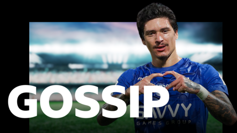 Darwin Nunez and the BBC Sport gossip logo