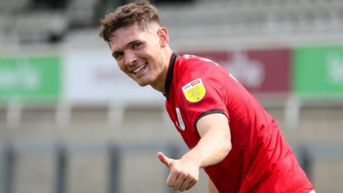 Callum Ainley in action for Crewe Alexandra