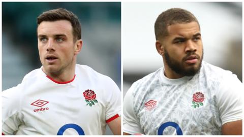 George Ford and Ollie Lawrence