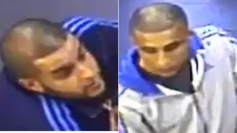 CCTV images of the men wanted for information