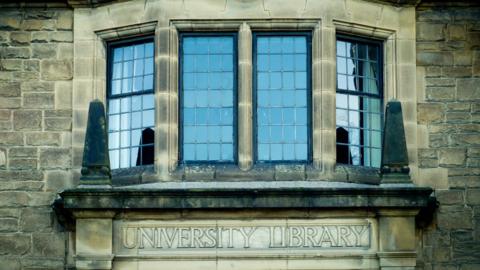 Durham University Library window