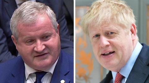 Ian Blackford and Boris Johnson