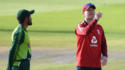 Babar Azam and Eoin Morgan