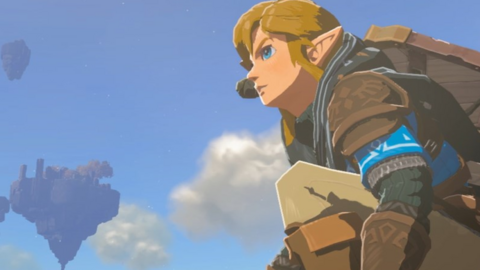 Close up of Legend of Zelda character Link