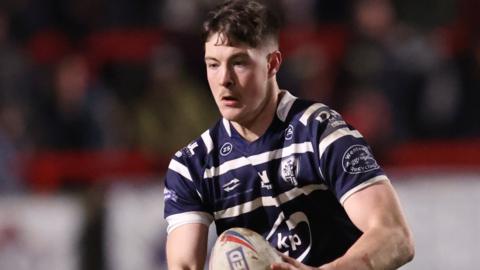 Riley Dean in action for Featherstone