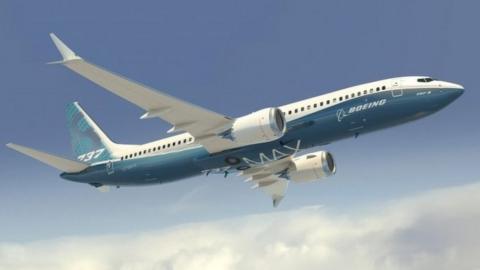 Artists impression of a Boeing 737 Max 8 plane