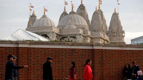 Hindu temple in Neasden, North London